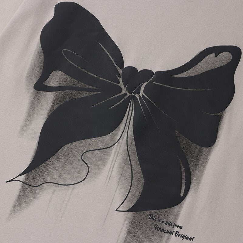 "Bowknot Butterfly" Unisex Men Women Streetwear Graphic T-Shirt