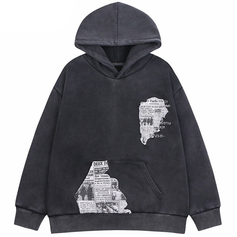 "Read All About It" Graphic Unisex Streetwear Vintage Women Men Y2K Hoodie