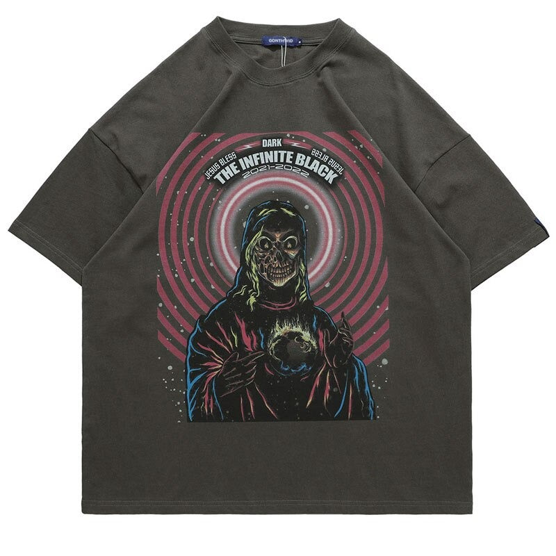 "Too Infinite" Graphic Unisex Streetwear Vintage Women Men Y2K T-Shirt