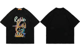 "Bunny Run" Unisex Men Women Streetwear Graphic T-Shirt