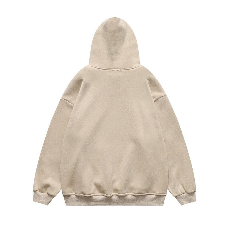 "Grey Heart" Graphic Unisex Streetwear Women Men Y2K Hoodie
