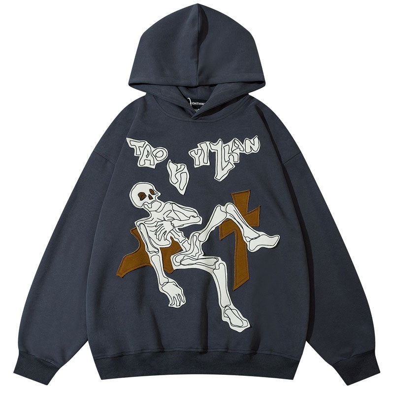 "Laying Still" Graphic Unisex Streetwear Vintage Women Men Y2K Hoodie