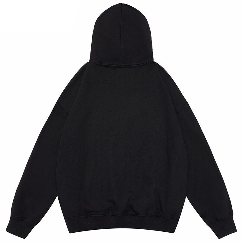 "Poker Face" Graphic Unisex Streetwear Vintage Women Men Y2K Hoodie