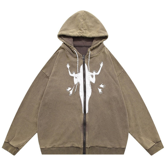 "Too Many" Graphic Unisex Streetwear Vintage Women Men Y2K Hoodie