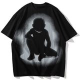 "Ghost Boy" Graphic Unisex Streetwear Women Men Y2K T-Shirt