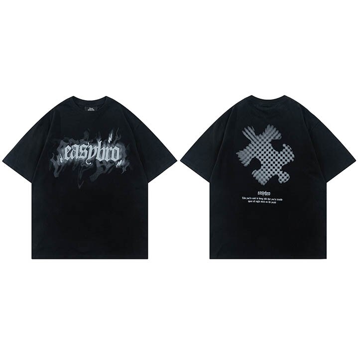 "Ghost Mode" Graphic Unisex Streetwear Women Men Y2K T-Shirt