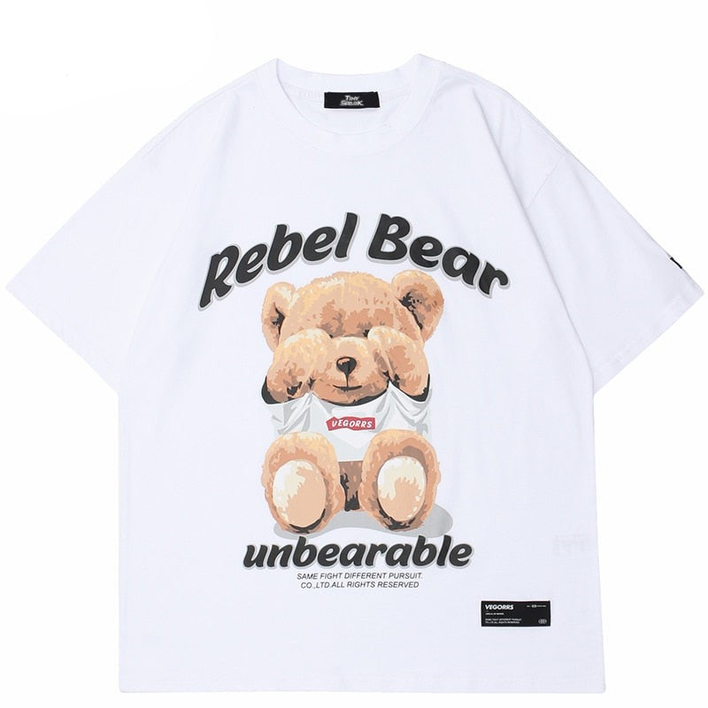 "Unbearable" Graphic Unisex Streetwear Vintage Women Men Y2K T-Shirt