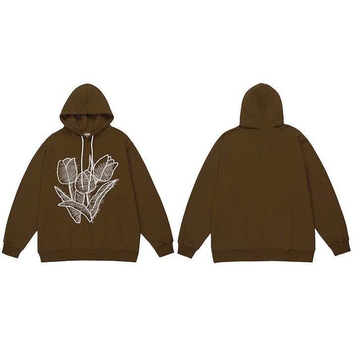 "Growing Pains" Graphic Unisex Streetwear Women Men Y2K Hoodie