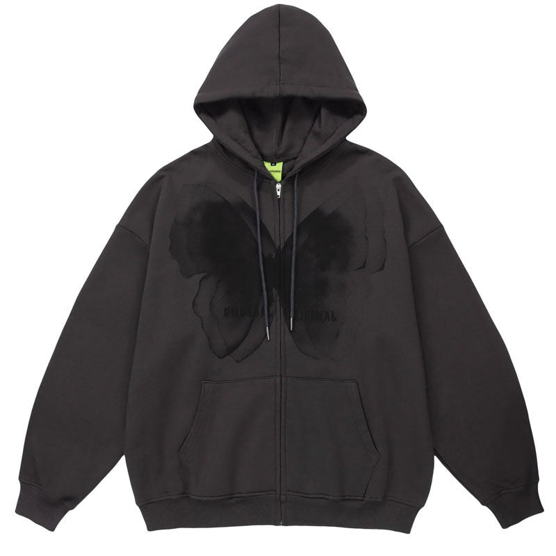 Oversized vintage hoodie with gothic and Y2K graphic design, relaxed streetwear silhouette, and retro urban aesthetic built for daily wear and layered outfits.