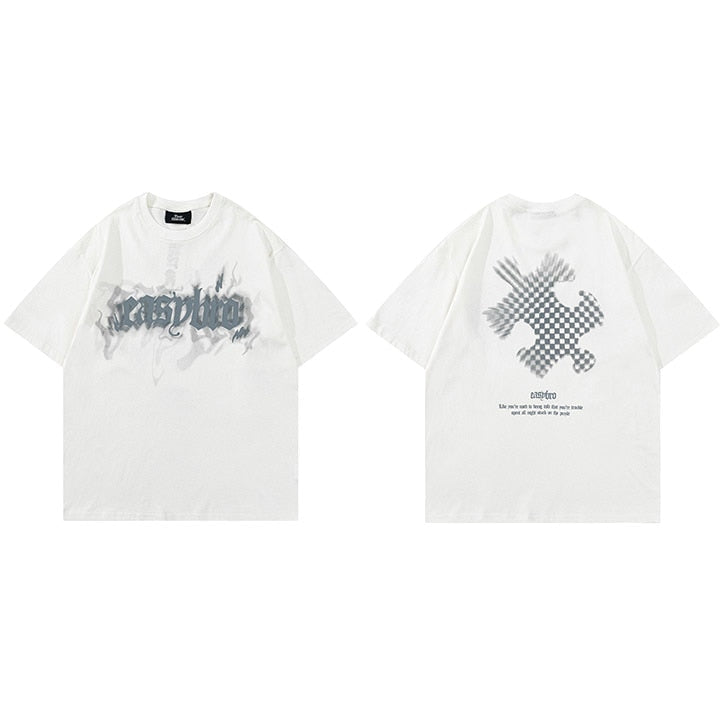 "Ghost Mode" Graphic Unisex Streetwear Women Men Y2K T-Shirt