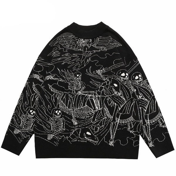 "Dead Army" Unisex Men Women Streetwear Graphic Sweater