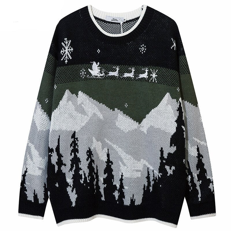 "Wonderland" Graphic Unisex Streetwear Vintage Women Men Y2K Sweater