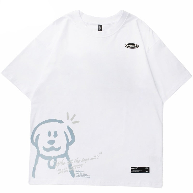 "Cartoon Wolfe" Unisex Men Women Streetwear Graphic T-Shirt