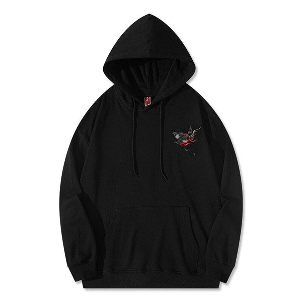 "Black Dragon" Unisex Men Women Streetwear Graphic Hoodie
