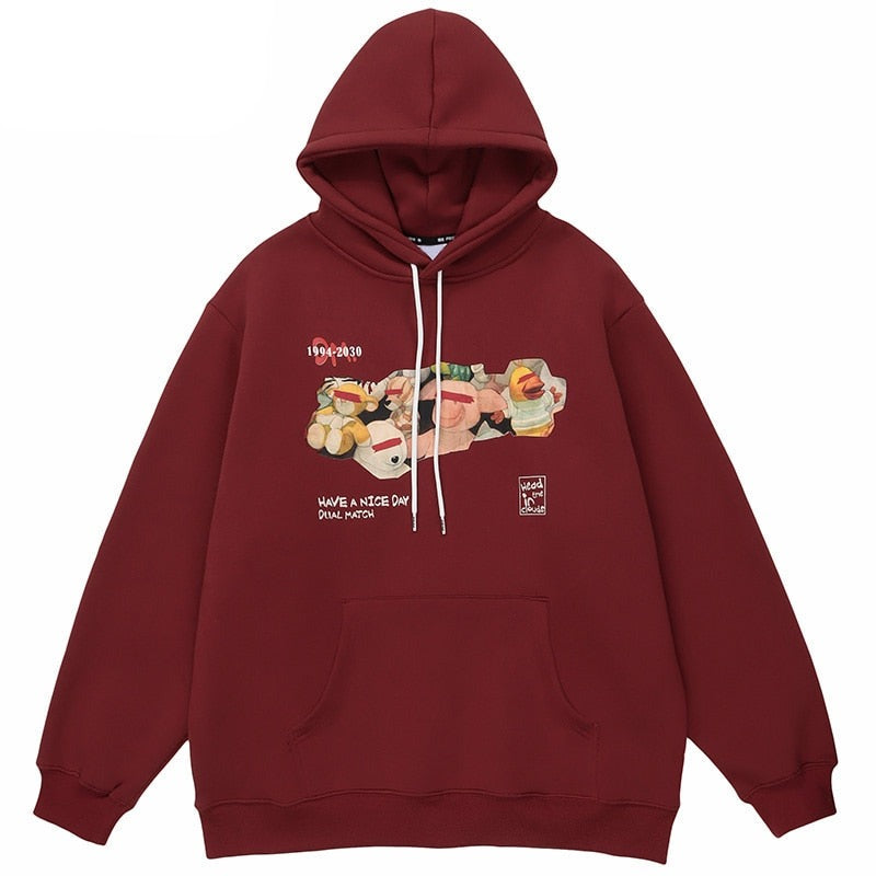 "Have A Nice Night" Graphic Unisex Streetwear Vintage Women Men Y2K Hoodie
