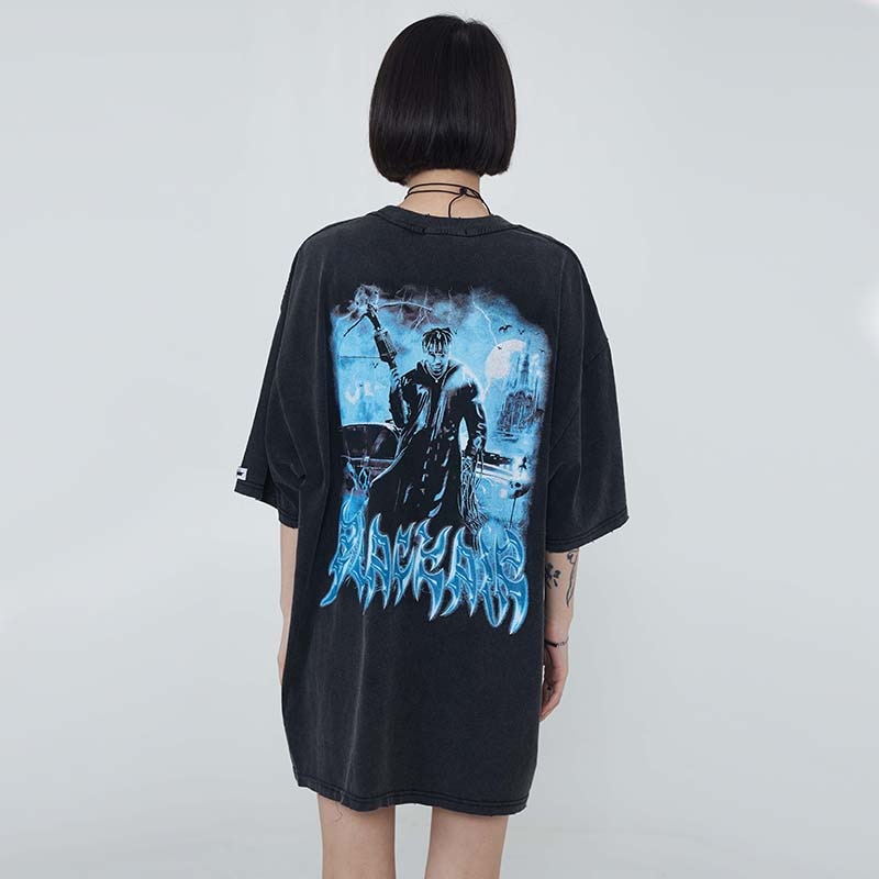 "Ice Frozen" Graphic Unisex Streetwear Vintage Women Men Y2K T-Shirt