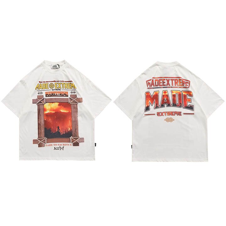 "House Ahead" Graphic Unisex Streetwear Women Men Y2K T-Shirt