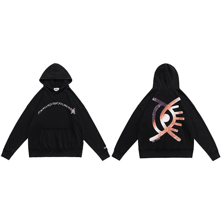 "All Seeing Eye" Unisex Men Women Streetwear Graphic Hoodie
