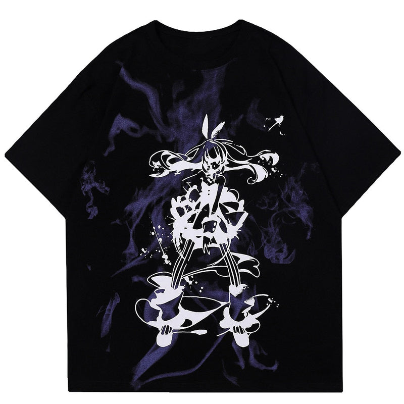 "Smoking Away" Graphic Unisex Streetwear Vintage Women Men Y2K T-Shirt