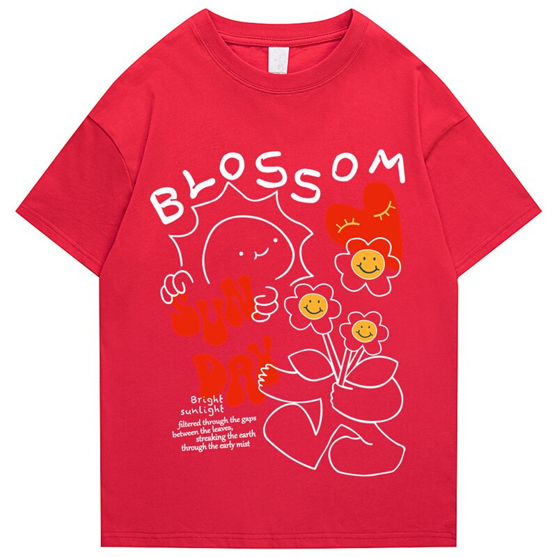 "Blossom" Men Women Streetwear Unisex Graphic T-Shirt