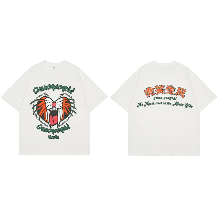 "Sharp Bite" Graphic Unisex Streetwear Vintage Women Men Y2K T-Shirt