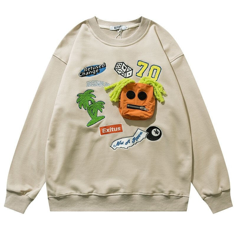 "College Campus" Unisex Men Women Streetwear Graphic Sweatshirt