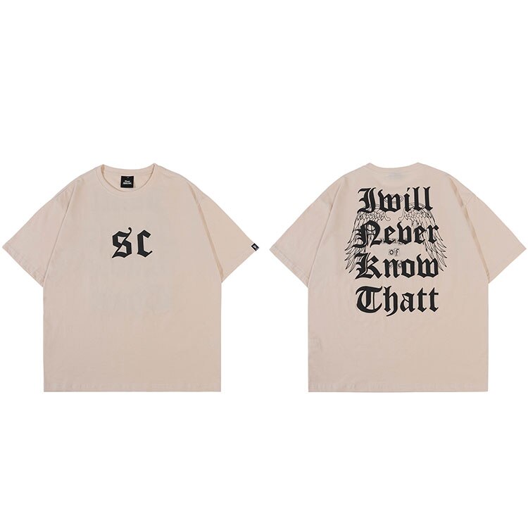 "Never Know" Graphic Unisex Streetwear Vintage Women Men Y2K T-Shirt