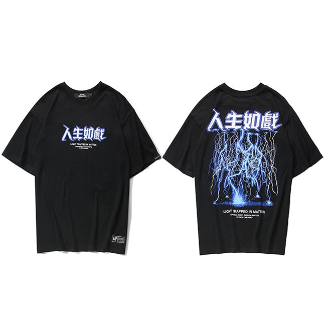 "Blue Lighting" Unisex Graphic T-Shirt
