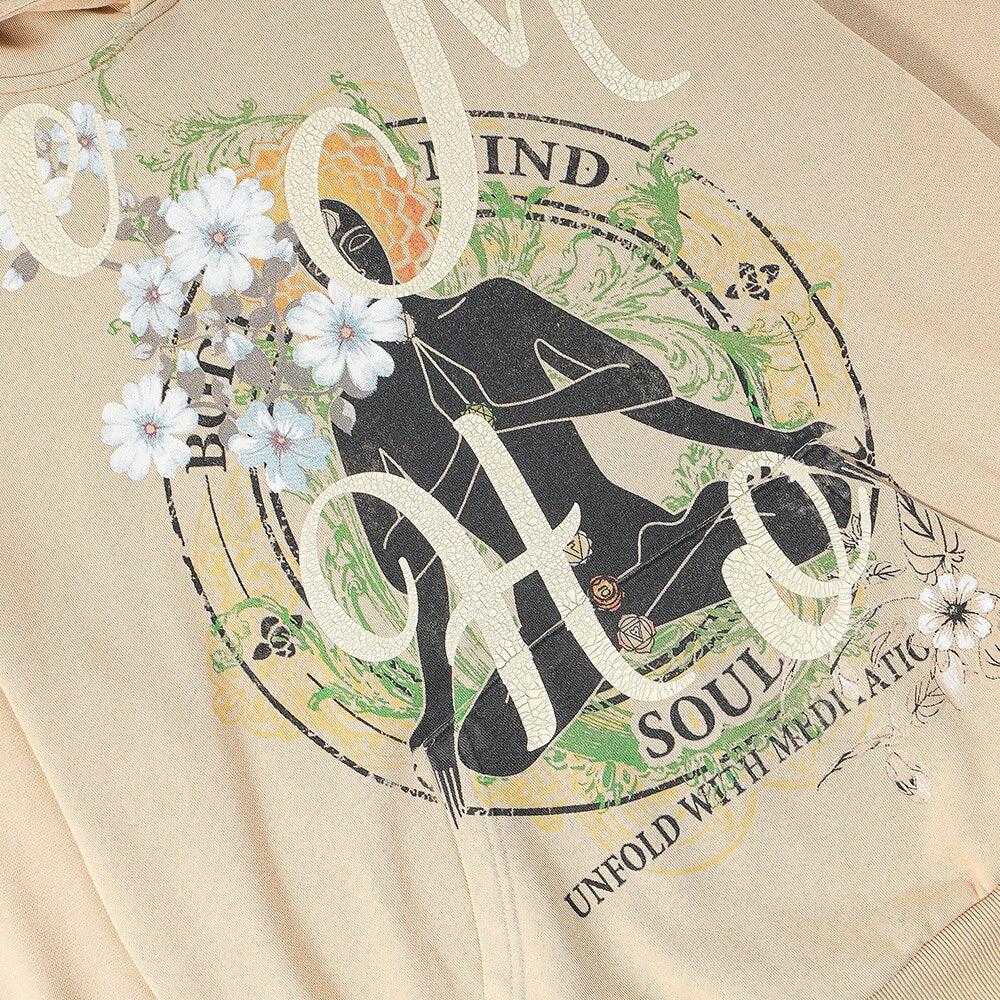 "Heart & Soul" Graphic Unisex Streetwear Vintage Women Men Y2K Hoodie