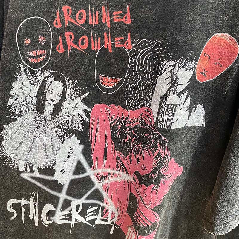 "Break Up" Unisex Men Women Streetwear Graphic T-Shirt