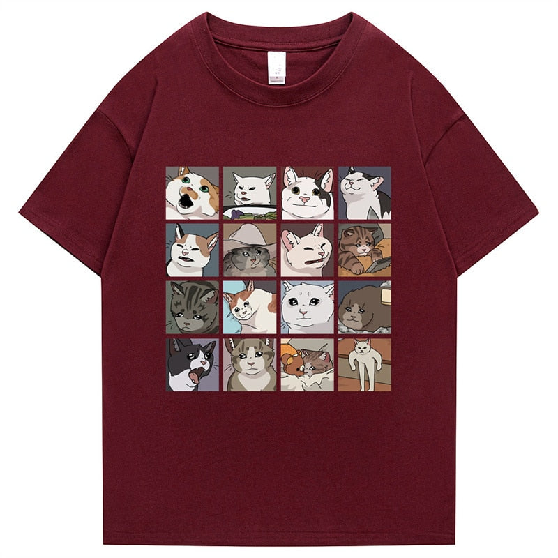 "Cartoon Hand Out" Unisex Men Women Streetwear Graphic T-Shirt