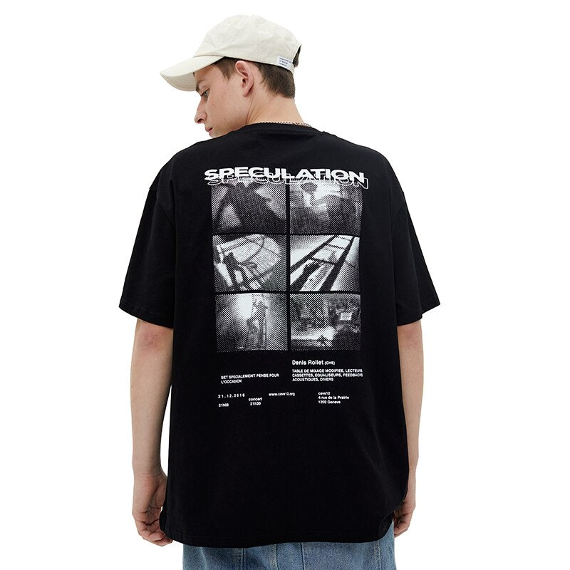 "Speculation" Graphic Unisex Streetwear Vintage Women Men Y2K T-Shirt