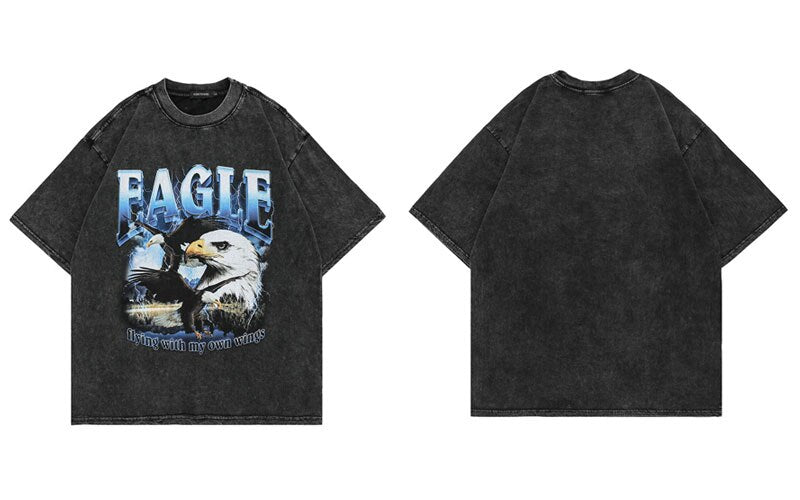 "Flying Long" Unisex Men Women Streetwear Graphic T-Shirt