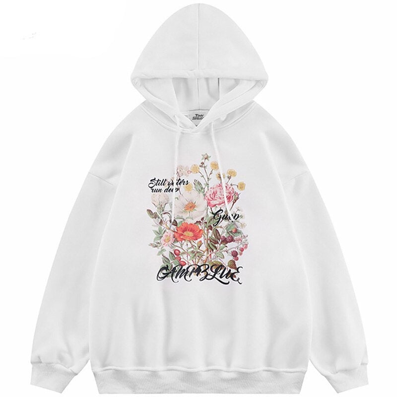 "Open Handouts" Graphic Unisex Streetwear Vintage Women Men Y2K Hoodie