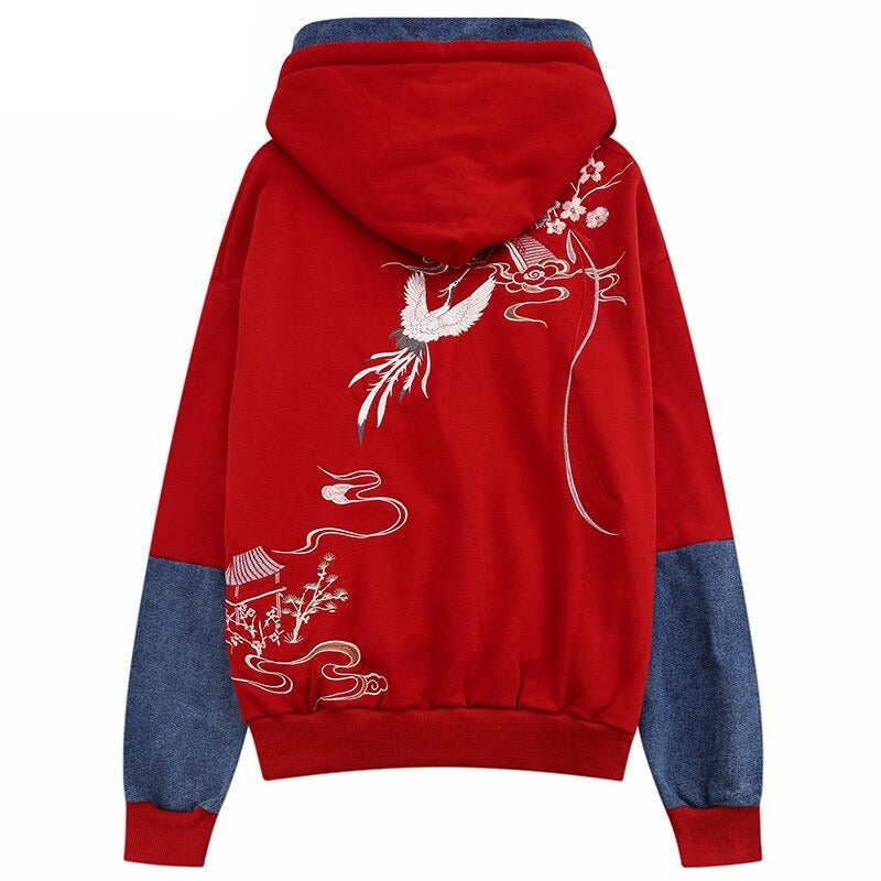 "Crane Follower" Unisex Men Women Streetwear Graphic Hoodie