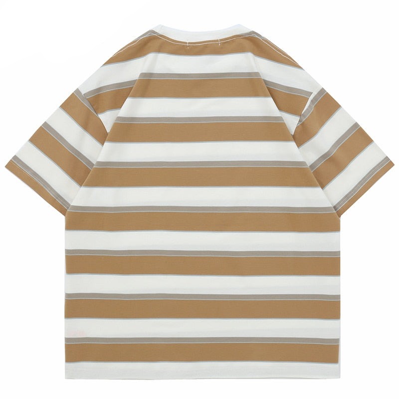 "Stripes" Graphic Unisex Streetwear Vintage Women Men Y2K T-Shirt