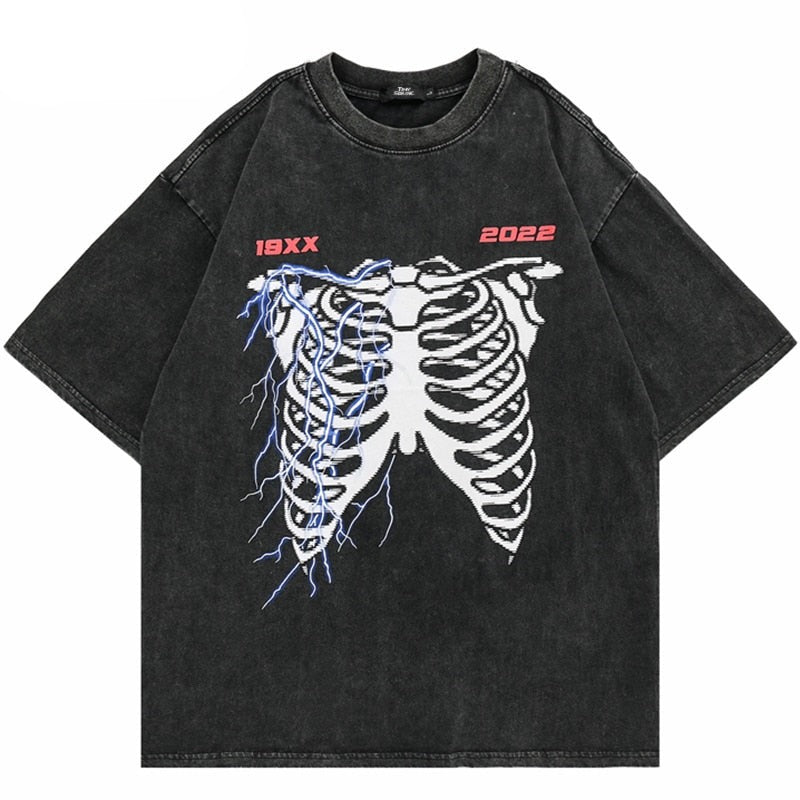 "Broken Bones" Unisex Men Women Streetwear Graphic T-Shirt