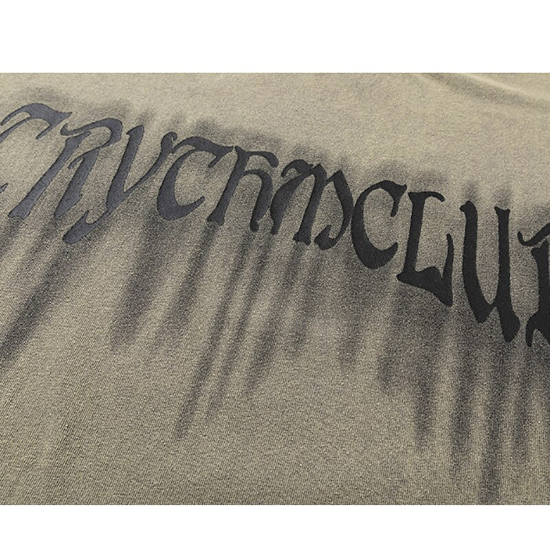 "Washed Down" Graphic Unisex Streetwear Vintage Women Men Y2K T-Shirt