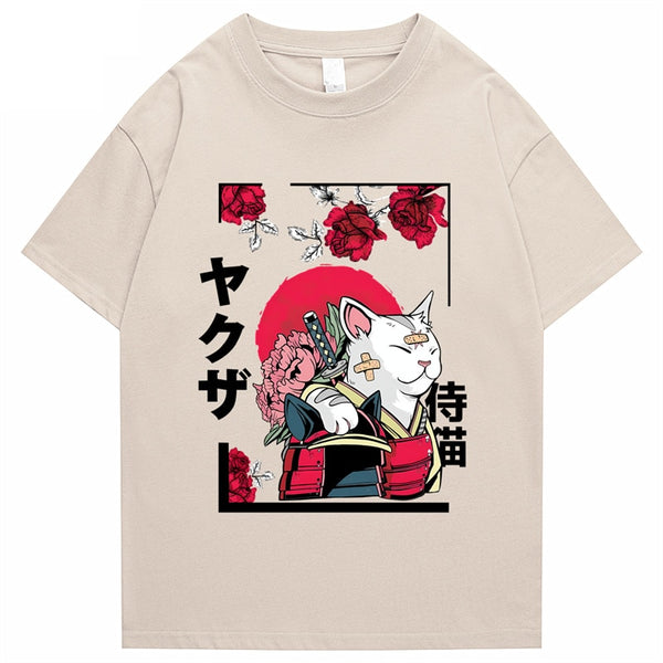 Mens T Shirt Street Apparel Japan Harajuku Funny Kung Fu Cat T Shirt, streetwear graphic t‑shirt, in white, size S, harajuku aesthetic, soft cotton, relaxed fit, premium print, daily wear, Club Paradi, unisex streetwear,