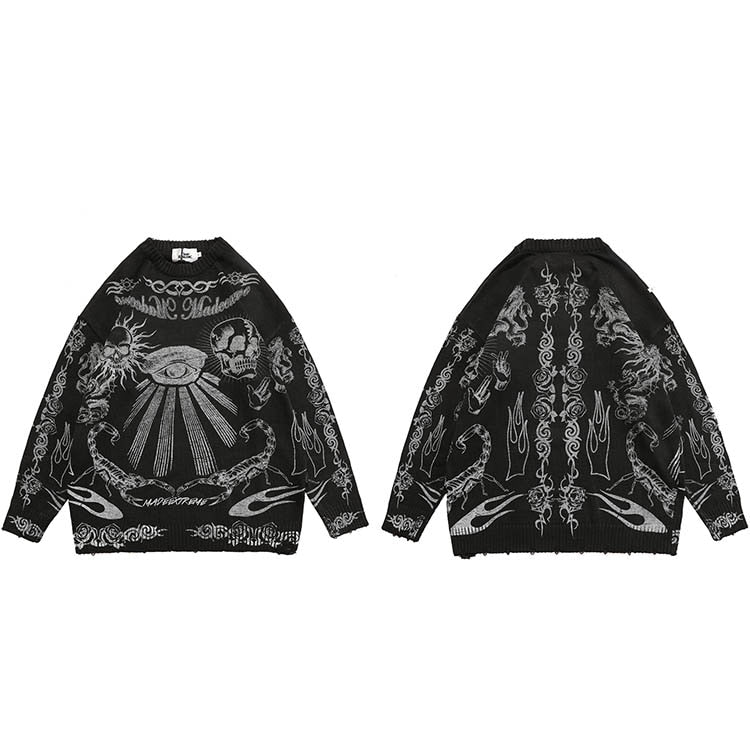 "All Seeing Eye" Unisex Men Women Streetwear Graphic Sweater