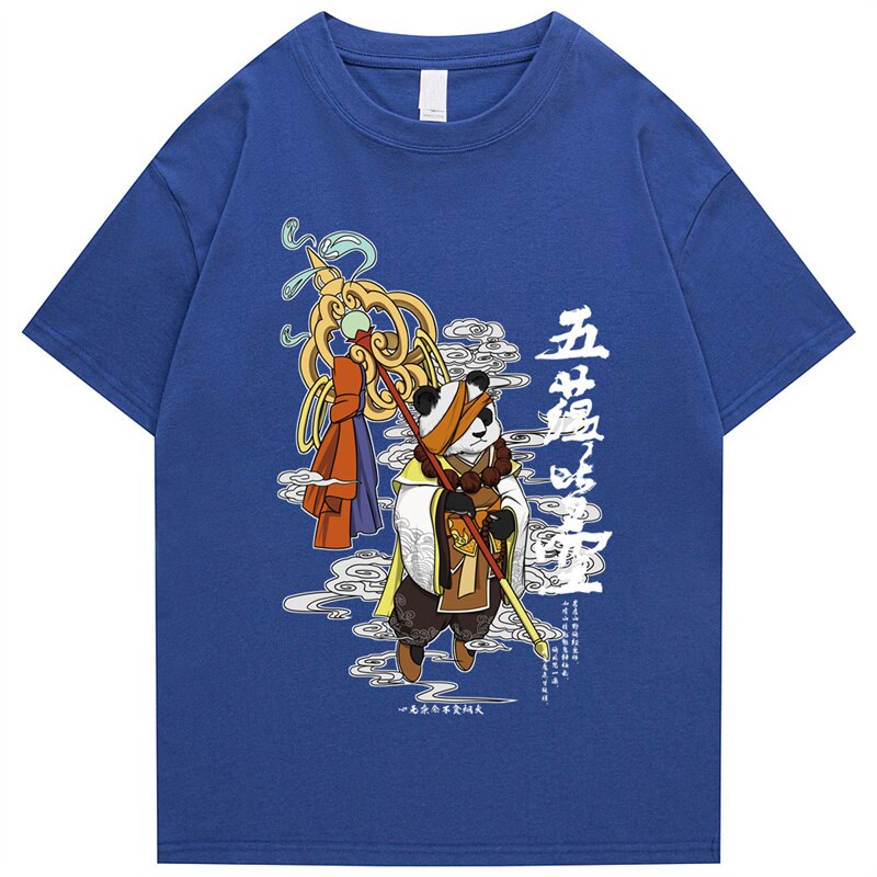 "Royal Panda" Graphic Unisex Streetwear Vintage Women Men Y2K T-Shirt