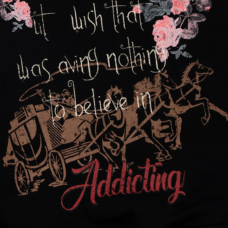 "Golden Carriage" Graphic Unisex Streetwear Women Men Y2K Hoodie