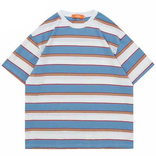 "Stripes" Graphic Unisex Streetwear Vintage Women Men Y2K T-Shirt