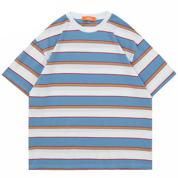 "Stripes" Graphic Unisex Streetwear Vintage Women Men Y2K T-Shirt