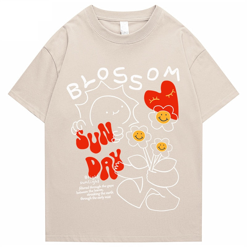 "Blossom" Men Women Streetwear Unisex Graphic T-Shirt
