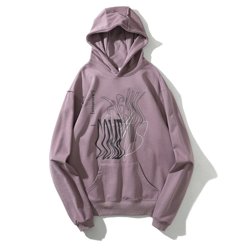 "Cross Folded" Unisex Men Women Streetwear Graphic Hoodie