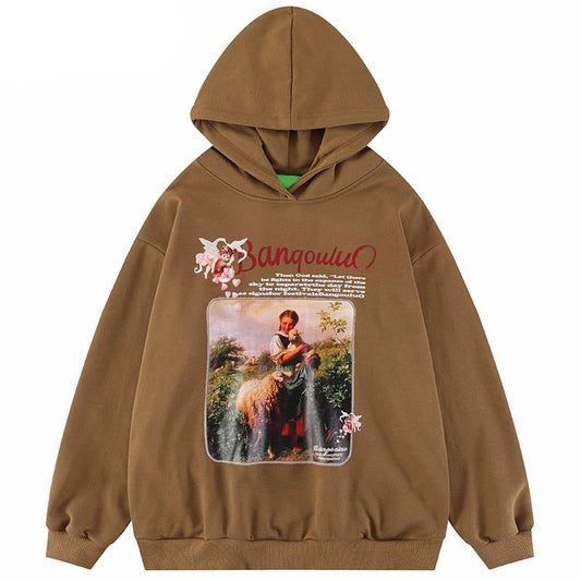 "Lost Temple" Graphic Unisex Streetwear Vintage Women Men Y2K Hoodie