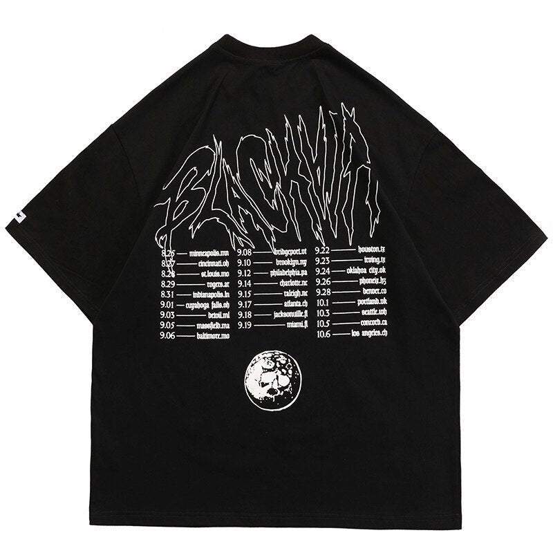 "Moon Slayer" Graphic Unisex Streetwear Vintage Women Men Y2K T-Shirt