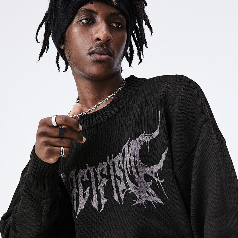 "Pacific Rising" Graphic Unisex Streetwear Vintage Women Men Y2K Sweater