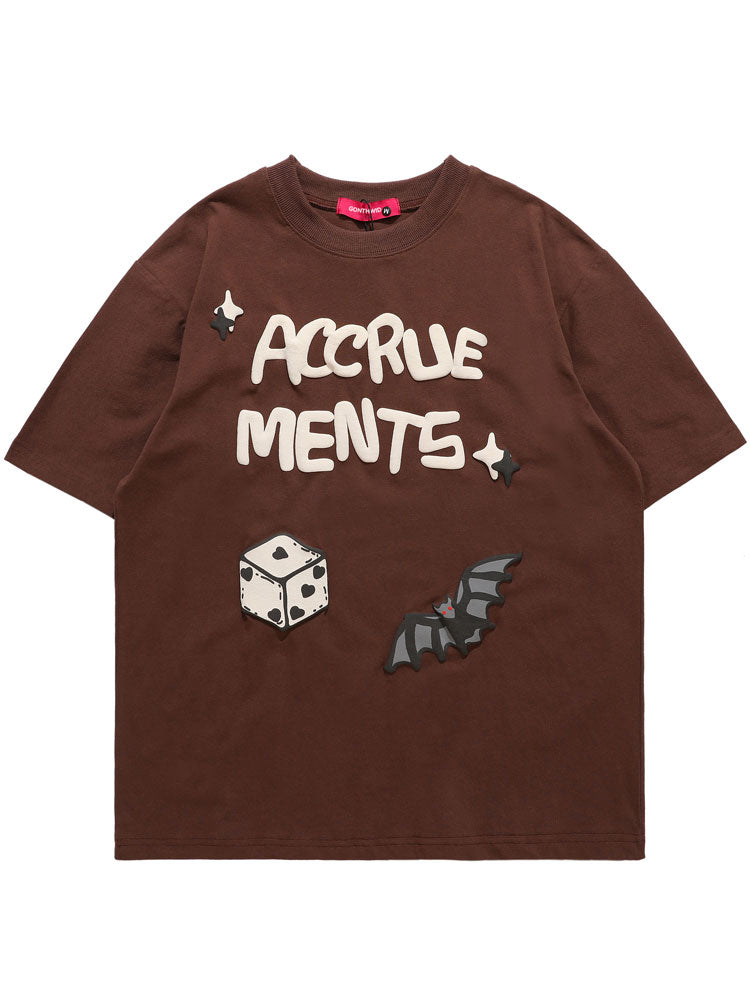 "Roll The Dice" Graphic Unisex Streetwear Vintage Women Men Y2K T-Shirt